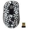 G-Cube Wireless Optical Mouse Black and White Secret Garden A4-G7BW-60SG